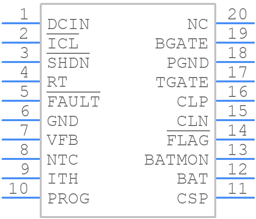 LTC4008EGN-1#PBF - Analog Devices - PCB symbol