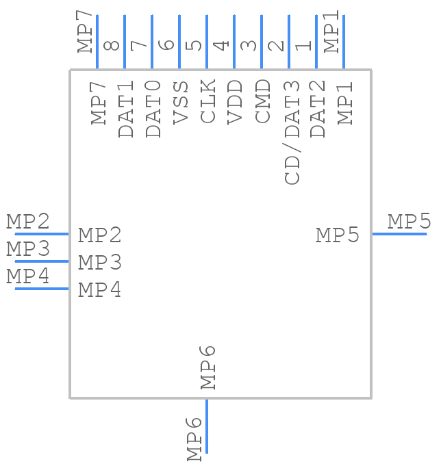 DM3AT-SF-PEJM5(41) - Hirose - PCB symbol