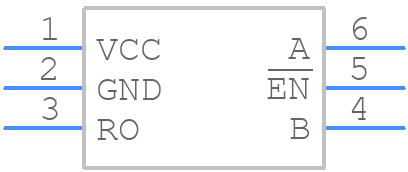 MAX3283EAUT+T - Analog Devices - PCB symbol
