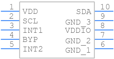 MMA8653FCR1 - NXP - PCB symbol