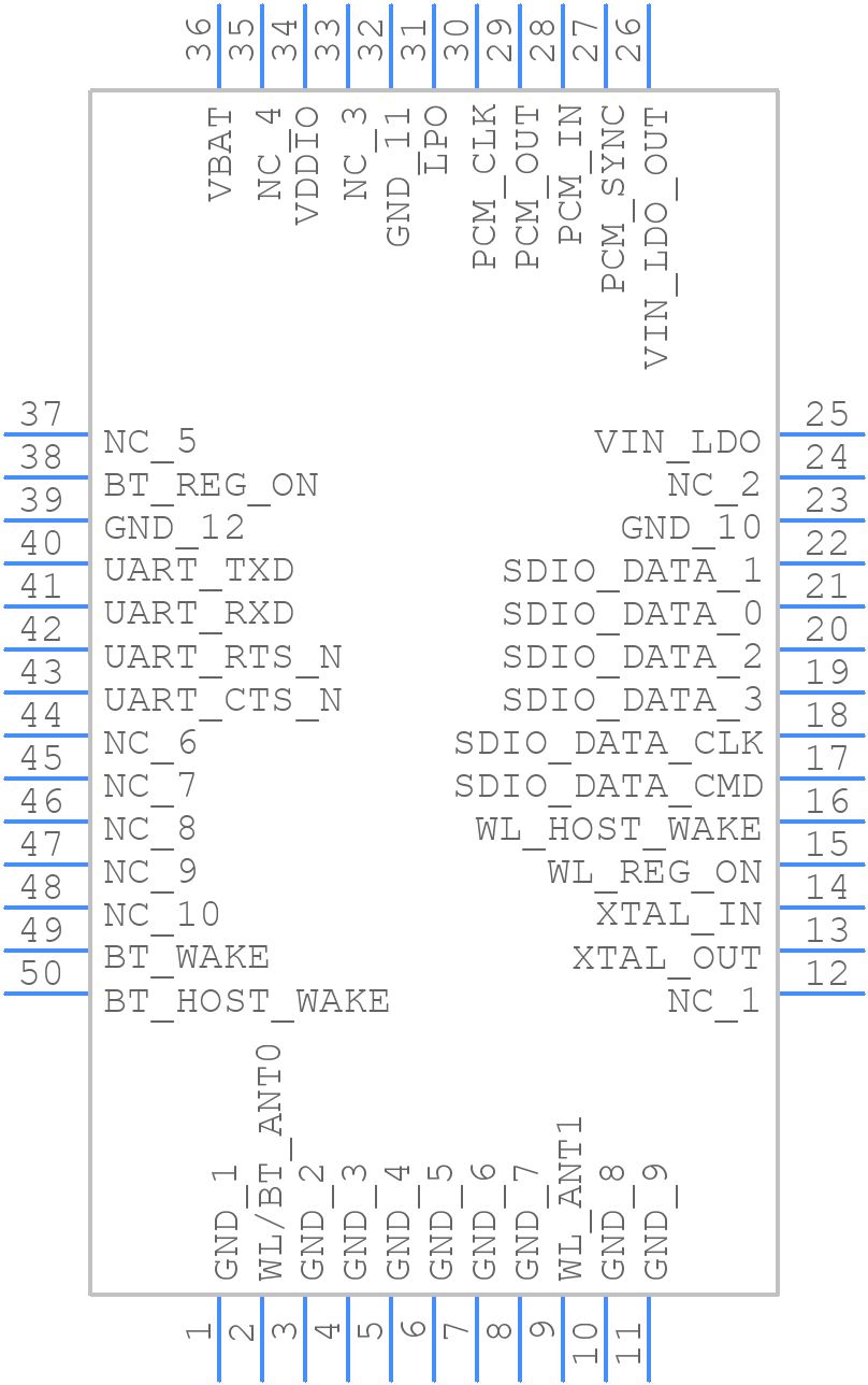 AP6354 - AMPAK - PCB symbol