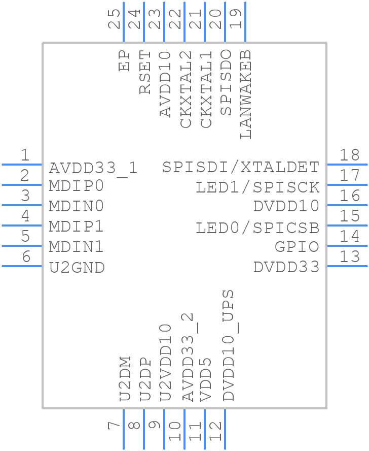 RTL8152B-VB-CG - Realtek - PCB symbol