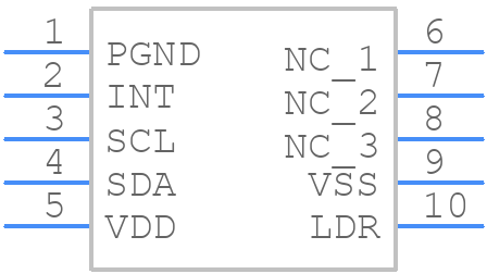 TSL27403M - ams OSRAM - PCB symbol