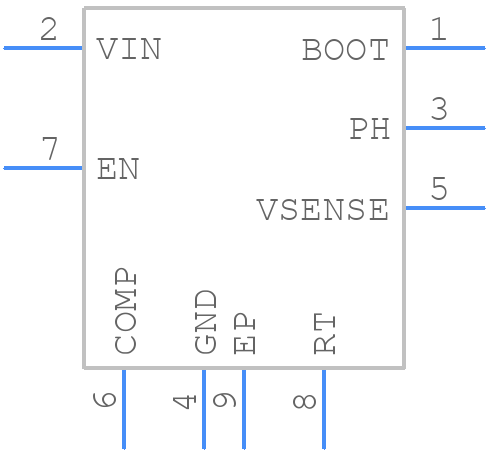 TPS54335ADDAR - Texas Instruments - PCB symbol
