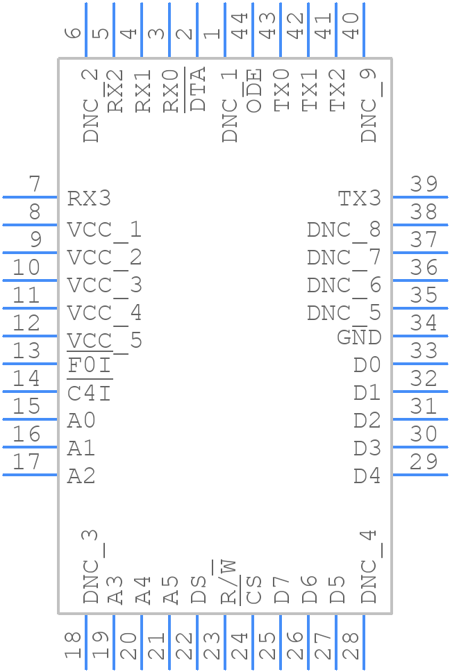 72V8981JG - Renesas Electronics - PCB symbol