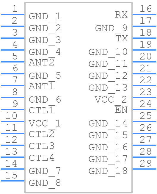RFFM6907TR13 - Qorvo - PCB symbol