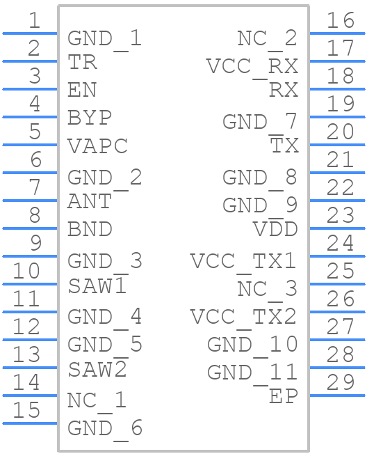 RFFM6900SR - Qorvo - PCB symbol