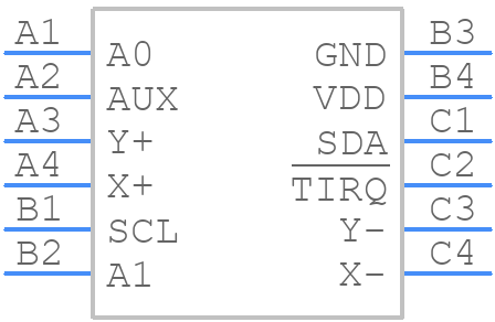 MAX11801EWC+T - Analog Devices - PCB symbol