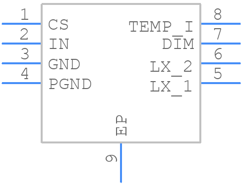 MAX16832AASA+ - Analog Devices - PCB symbol