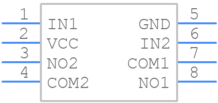 TS3A4741DCNR - Texas Instruments - PCB symbol