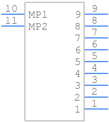 TF12-9S-0.5SH(800) - Hirose - PCB symbol
