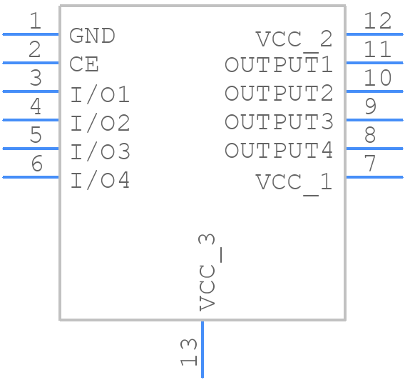 VNQ500 - STMicroelectronics - PCB symbol