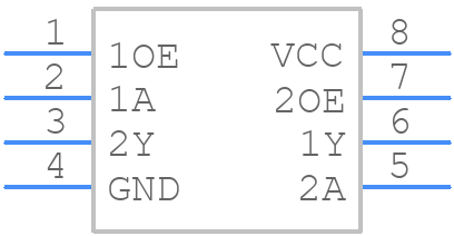 74AUP2G126GF,115 - Nexperia - PCB symbol
