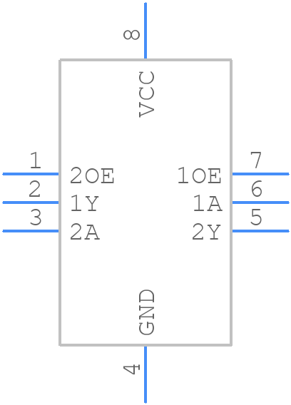 74AUP2G126GM,125 - Nexperia - PCB symbol