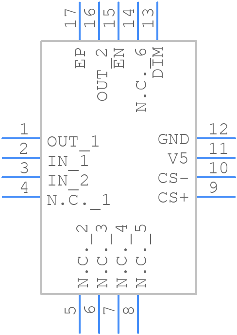 MAX16803ATE+T - Analog Devices - PCB symbol