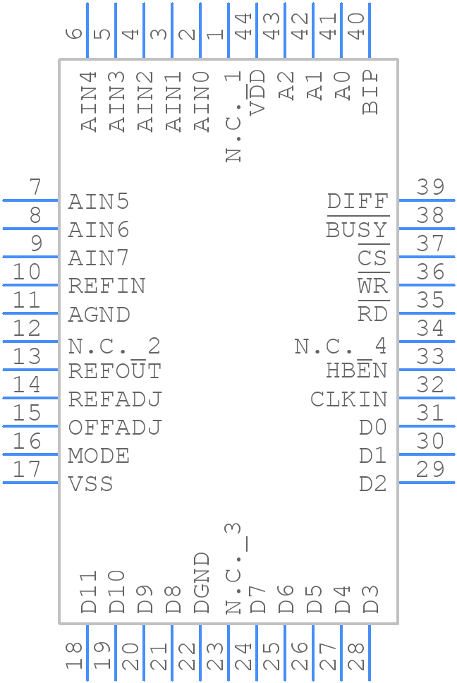 MAX180CCQH+D - Analog Devices - PCB symbol