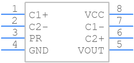 MAX1822ESA+ - Analog Devices - PCB symbol