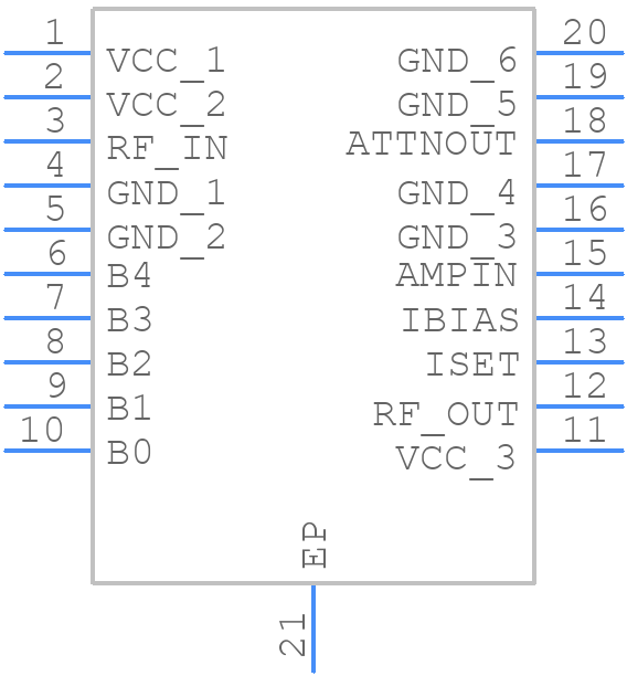 MAX2027EUP+D - Analog Devices - PCB symbol