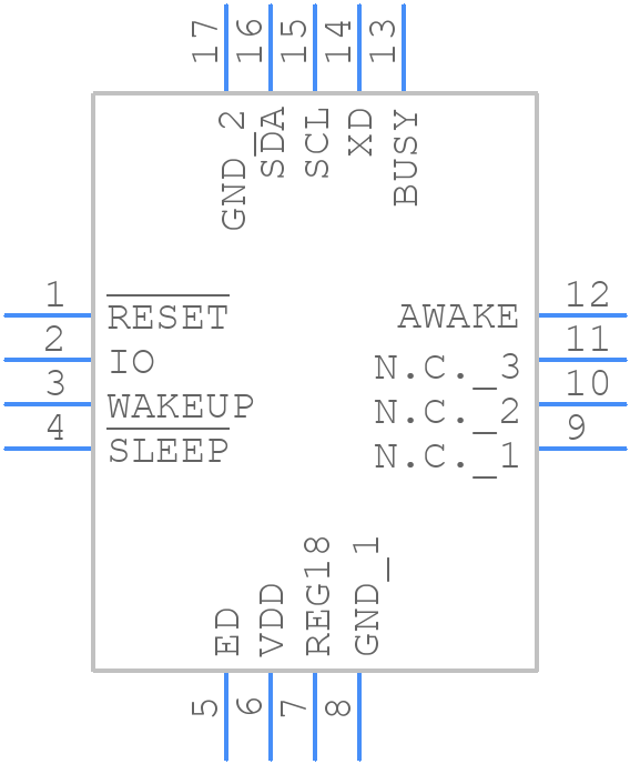 DS28E17Q+ - Analog Devices - PCB symbol