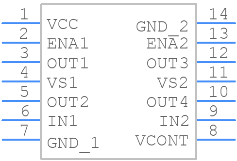 LB1838M-TRM-E - onsemi - PCB symbol