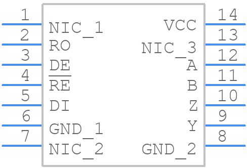 ADM3068EBRZ - Analog Devices - PCB symbol
