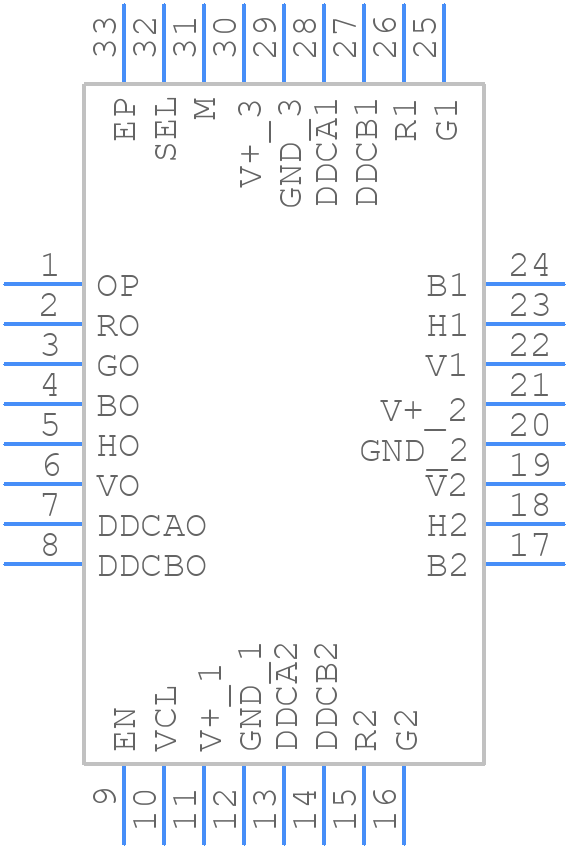 MAX4885ETJ+ - Analog Devices - PCB symbol