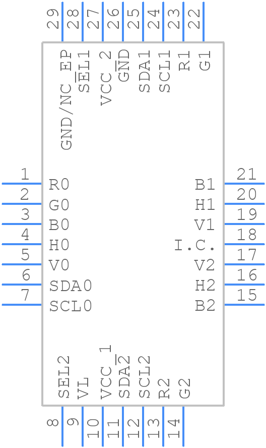 MAX4885AE - Analog Devices - PCB symbol