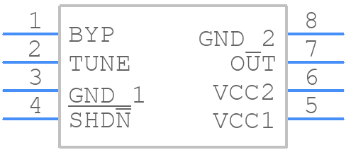 MAX2750EUA+ - Analog Devices - PCB symbol