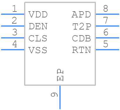 TPS2378DDA - Texas Instruments - PCB symbol