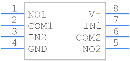 TS5A2066DCURE4 - Texas Instruments - PCB symbol