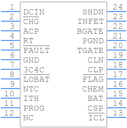LTC4007EGN#PBF - Analog Devices - PCB symbol