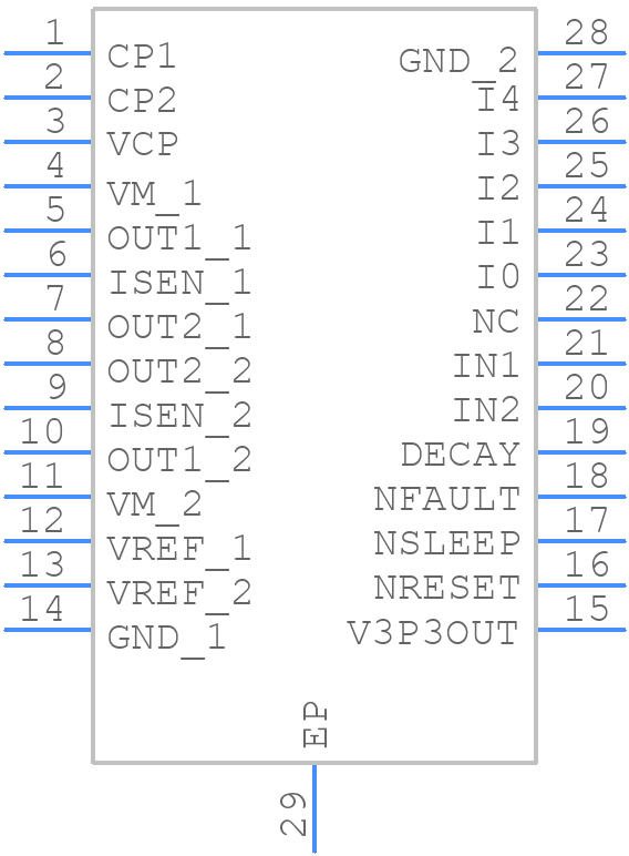 DRV8842PWP - Texas Instruments - PCB symbol