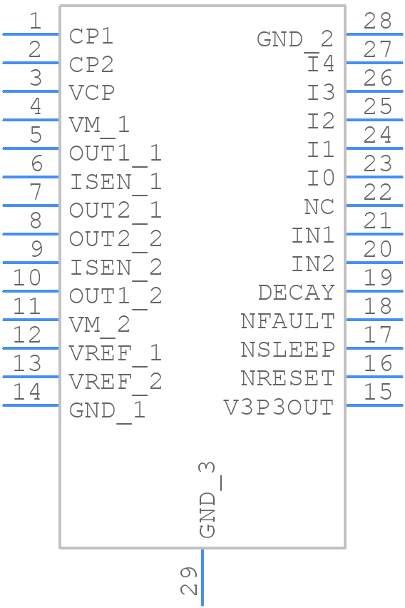 V62/14615-01XE - Texas Instruments - PCB symbol