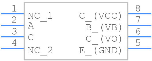 6N136 - Vishay - PCB symbol