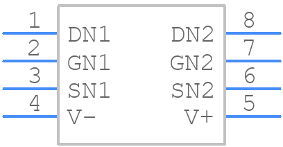 ALD1116PAL - Advanced Linear Devices Inc. - PCB symbol