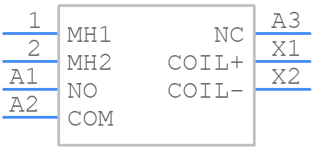 FCA-125-3703L - TE Connectivity - PCB symbol