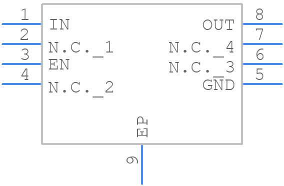 MAX15007BASA+ - Analog Devices - PCB symbol
