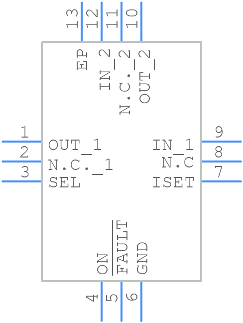 MAX1563ETC+ - Analog Devices - PCB symbol