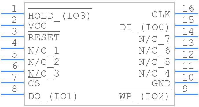W25N01JWSFIT - Winbond - PCB symbol
