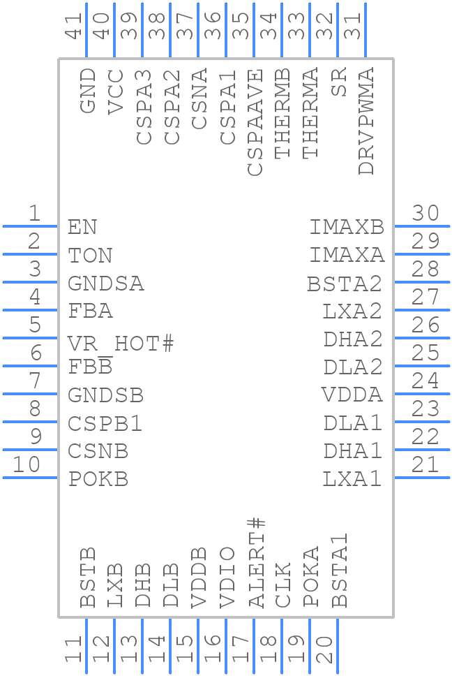 MAX17511GTL+ - Analog Devices - PCB symbol