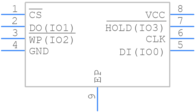 W25N512GVPIT - Winbond - PCB symbol