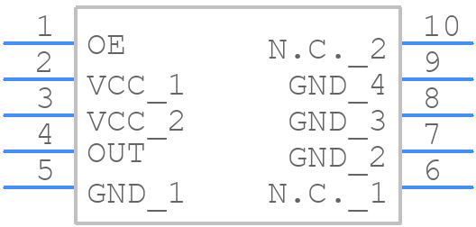 TG-3541CE 32.7680KXA3 - Epson Timing - PCB symbol