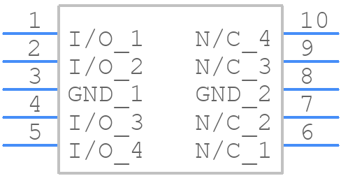 ESD7504MUTAG - onsemi - PCB symbol