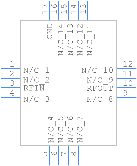 HMC455LP3E - Analog Devices - PCB symbol