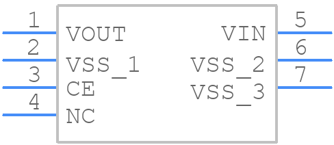 XC6702DC01PR-G - Torex - PCB symbol