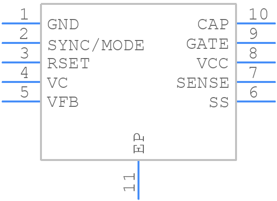 LTC3824EMSE#PBF - Analog Devices - PCB symbol