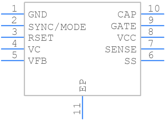 LTC3824MPMSE#PBF - Analog Devices - PCB symbol