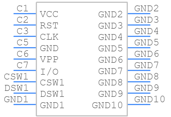 SF72S006VBAR2500 - JAE - PCB symbol