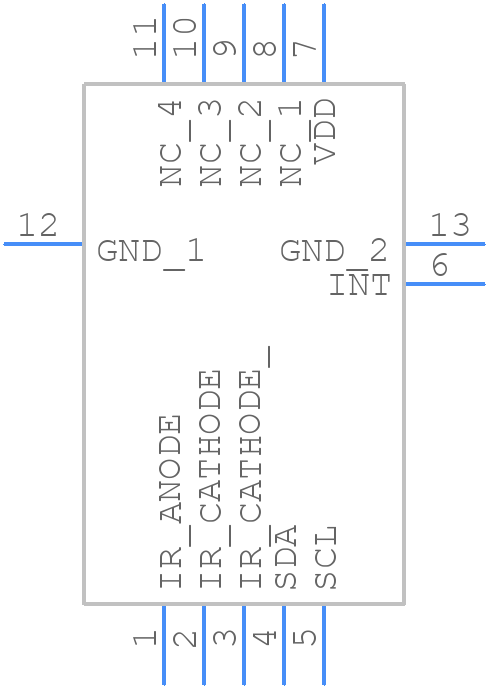 VCNL4010-GS08 - Vishay - PCB symbol
