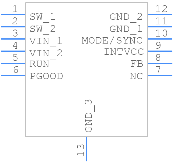 LTC3624HMSE#PBF - Analog Devices - PCB symbol